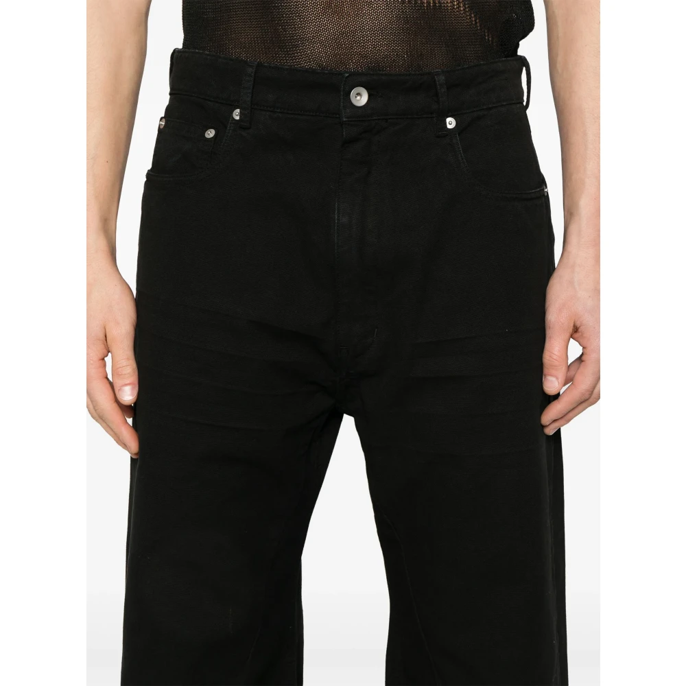 Rick Owens Wijde Jeans Black Heren