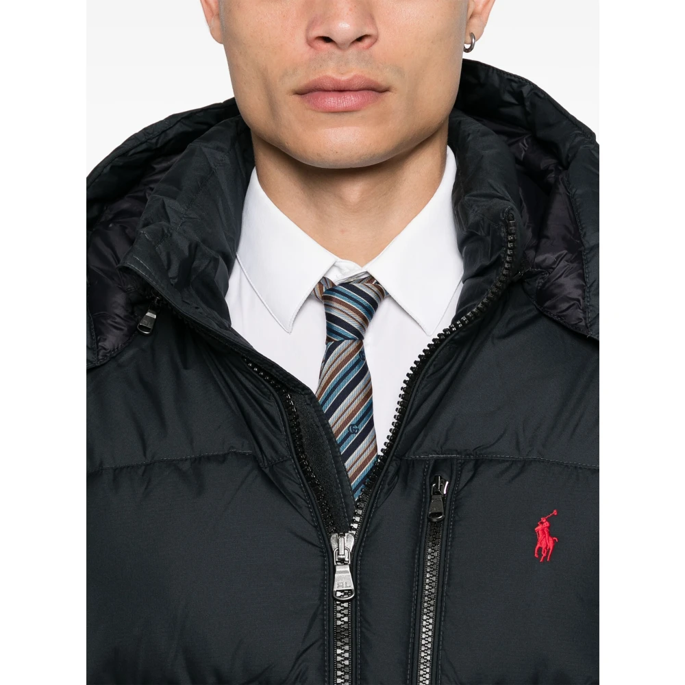 Polo Ralph Lauren Zwarte Gewatteerde Jas Black Heren