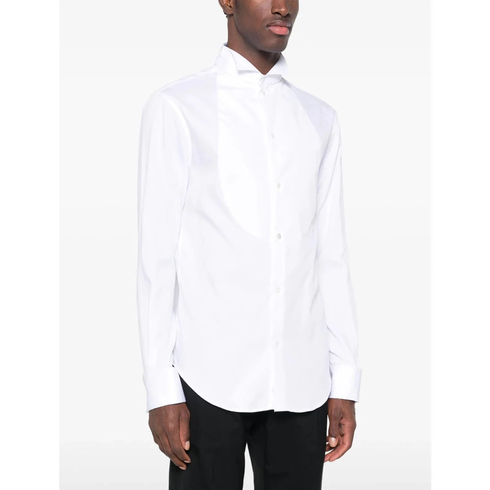 Emporio Armani Witte Overhemd met Franse Kraag White Heren