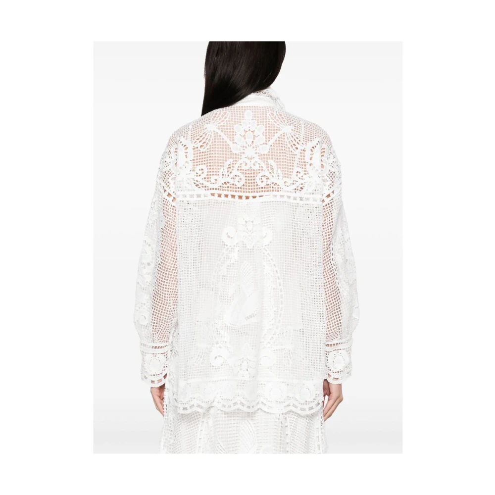 Farm Rio Witte Knoopsluiting Onderjurk White Dames