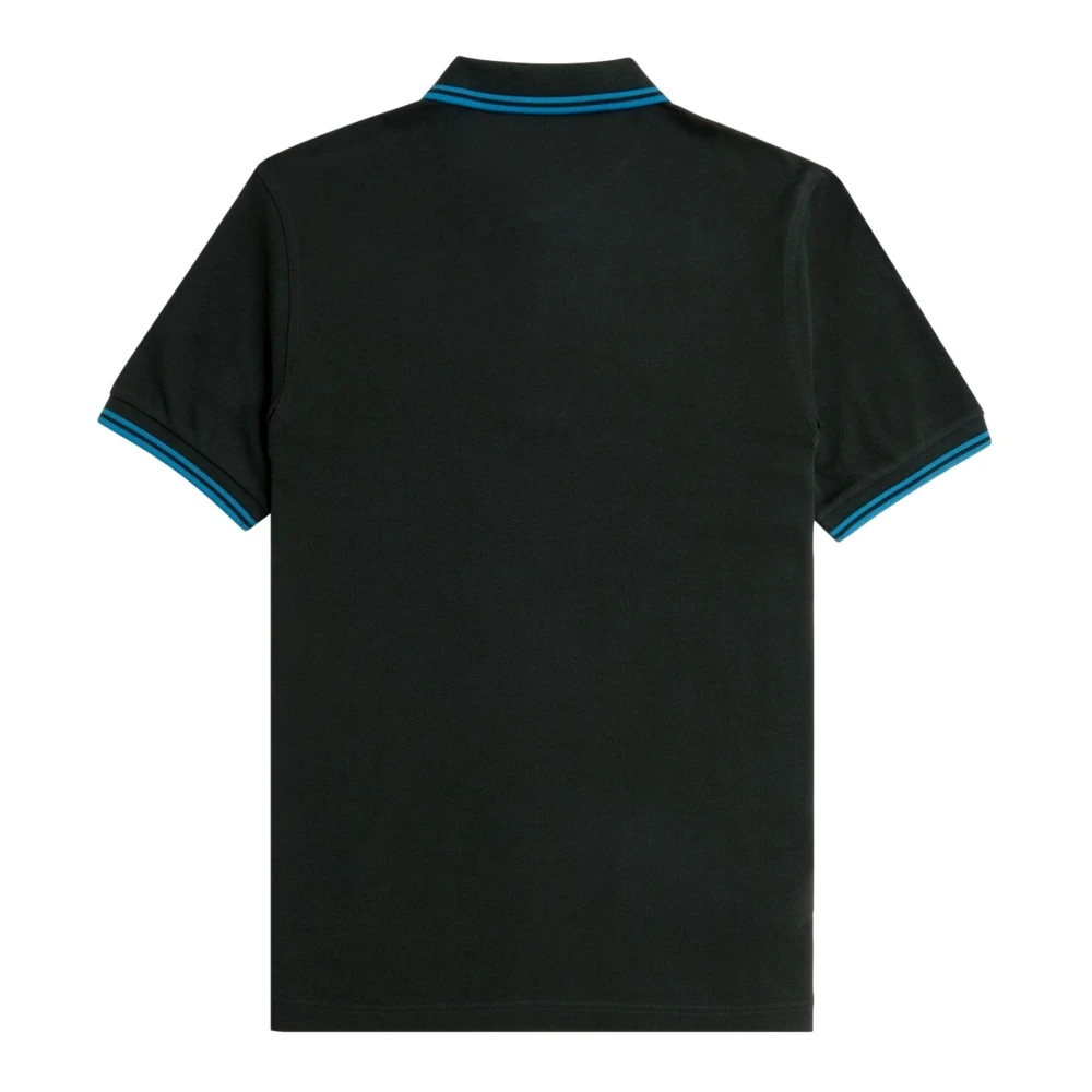 Fred Perry Marine Groen Twin Tipped Polo Shirt Green Heren