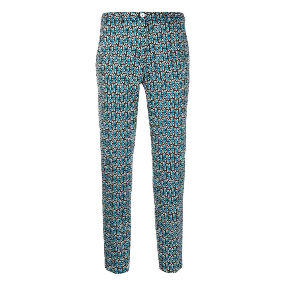 Seventy Blue Straight Trousers - Female - Slim-Fit Trousers - M - Trousers