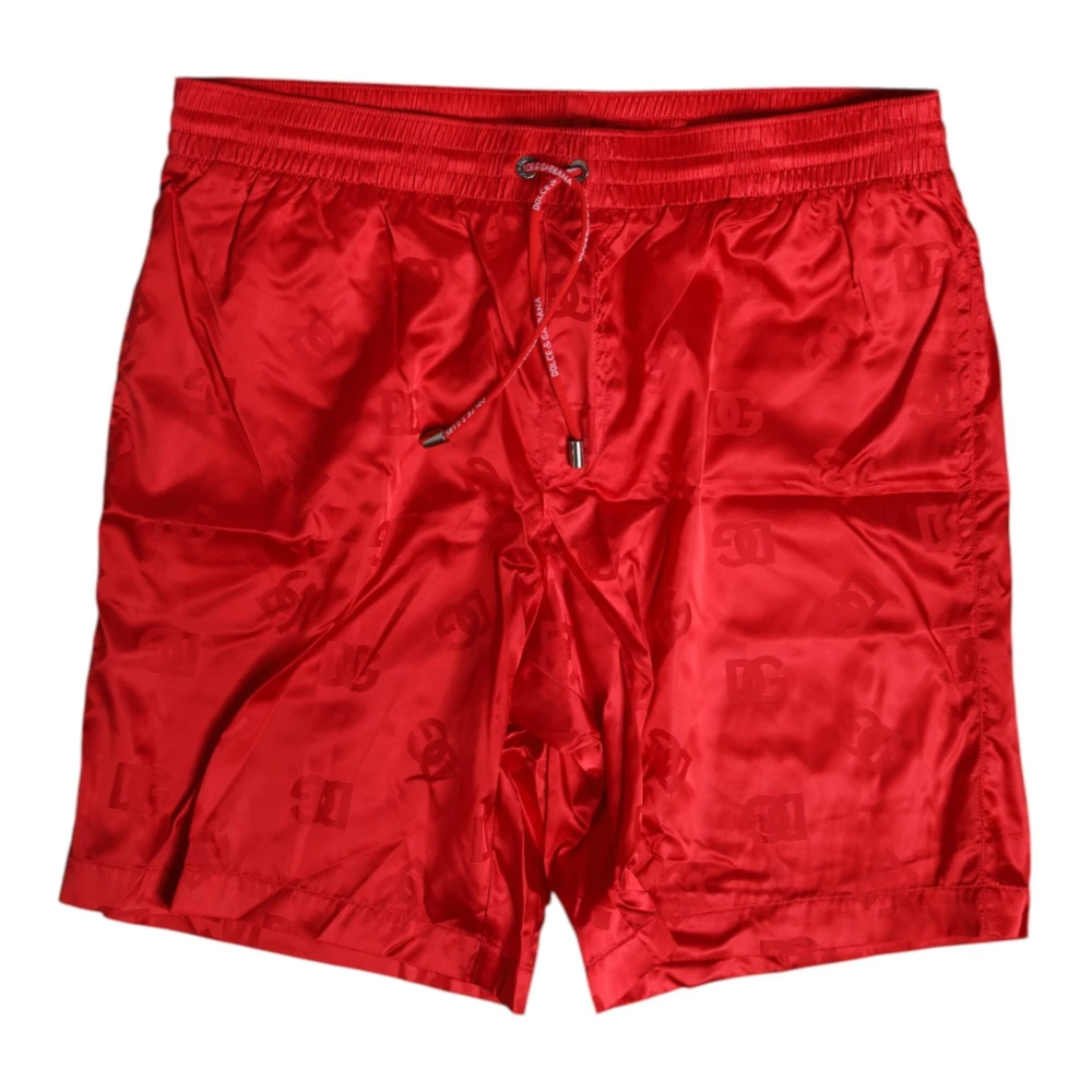 Dolce & Gabbana Men's Red Swim Shorts - Beachwear - M - Swimwear