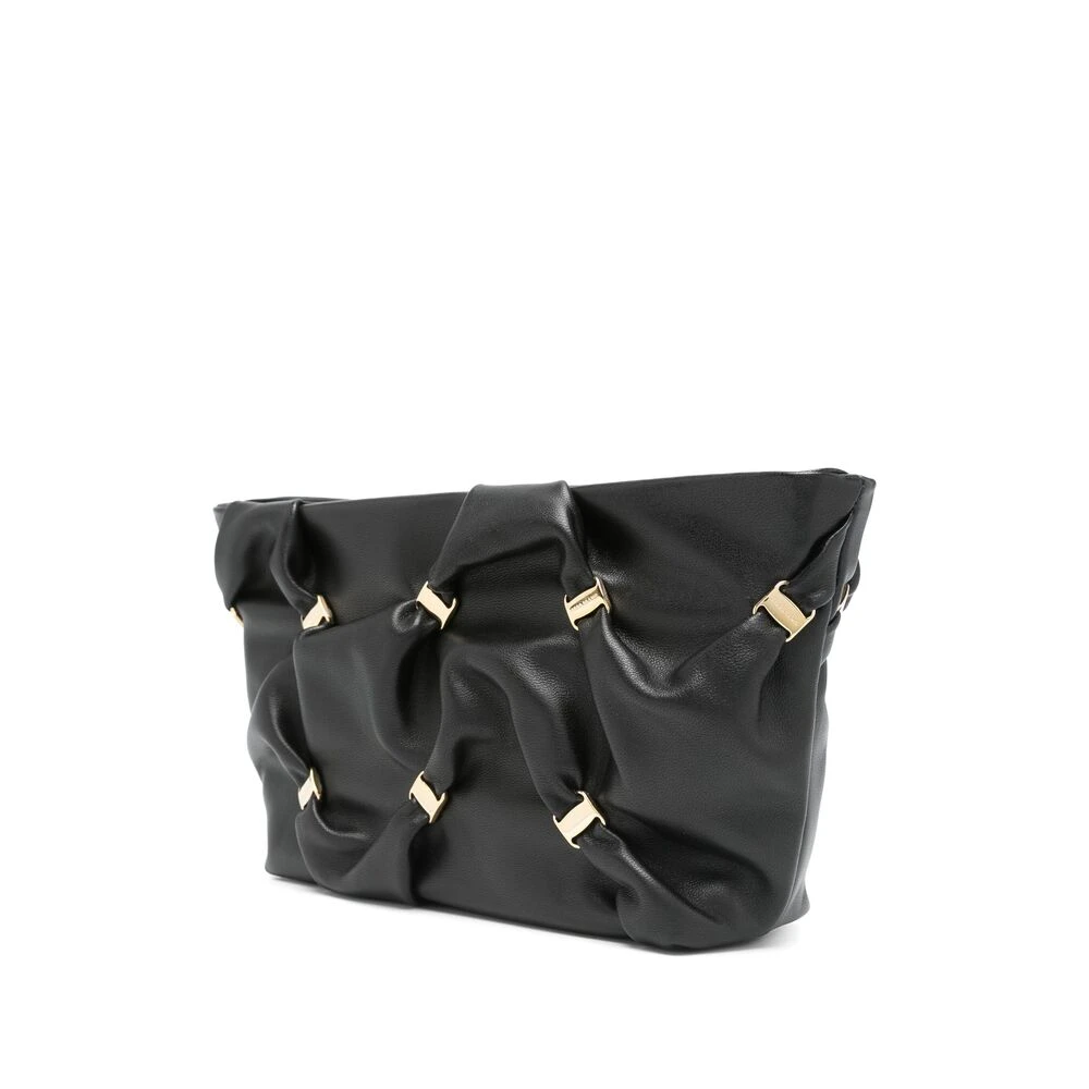 Salvatore Ferragamo Zwarte Schoudertas met Kaartsleuven Black Dames