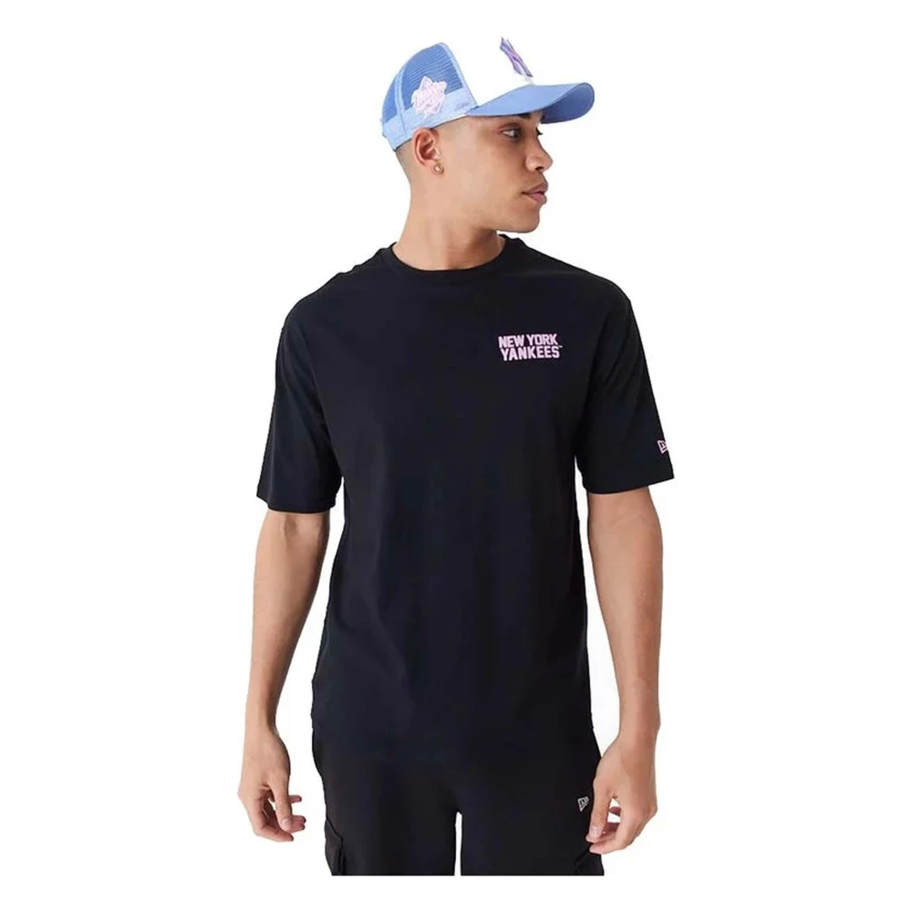 New era Wordmark OS T-shirt Black Heren