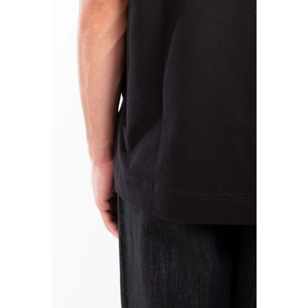 Circolo 1901 Zachte Cashmere Touch Jersey Tee in Zwart Black Heren