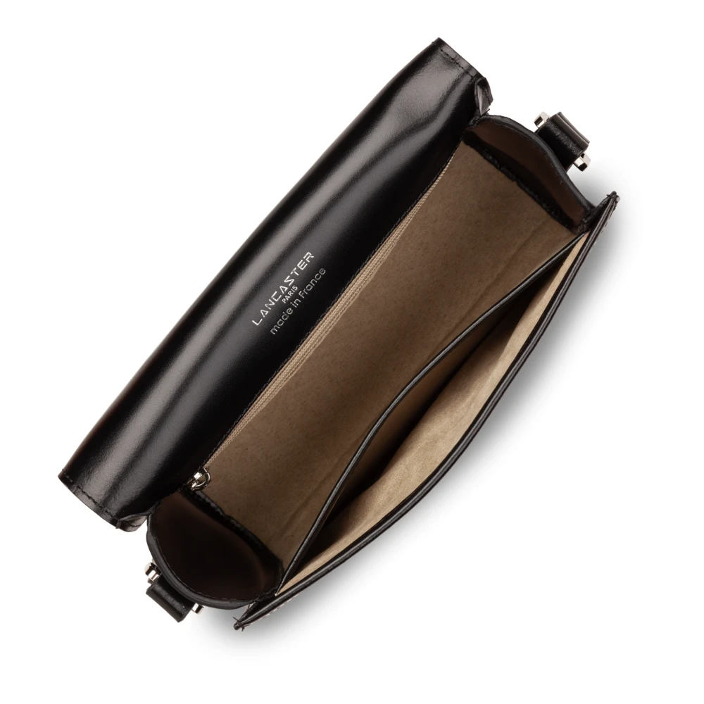 Lancaster Klep Crossbody Tas met Metalen Sluiting Black Dames