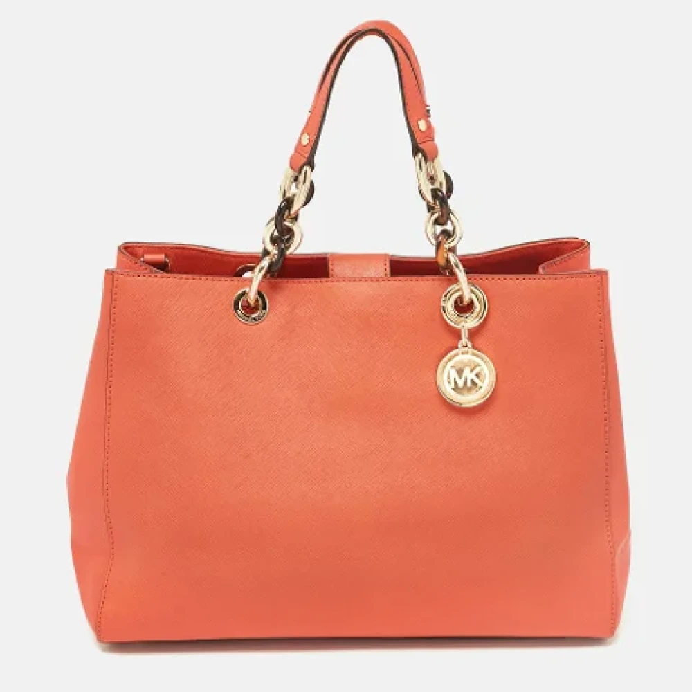 Michael Kors Pre-owned Leather totes Orange Dames