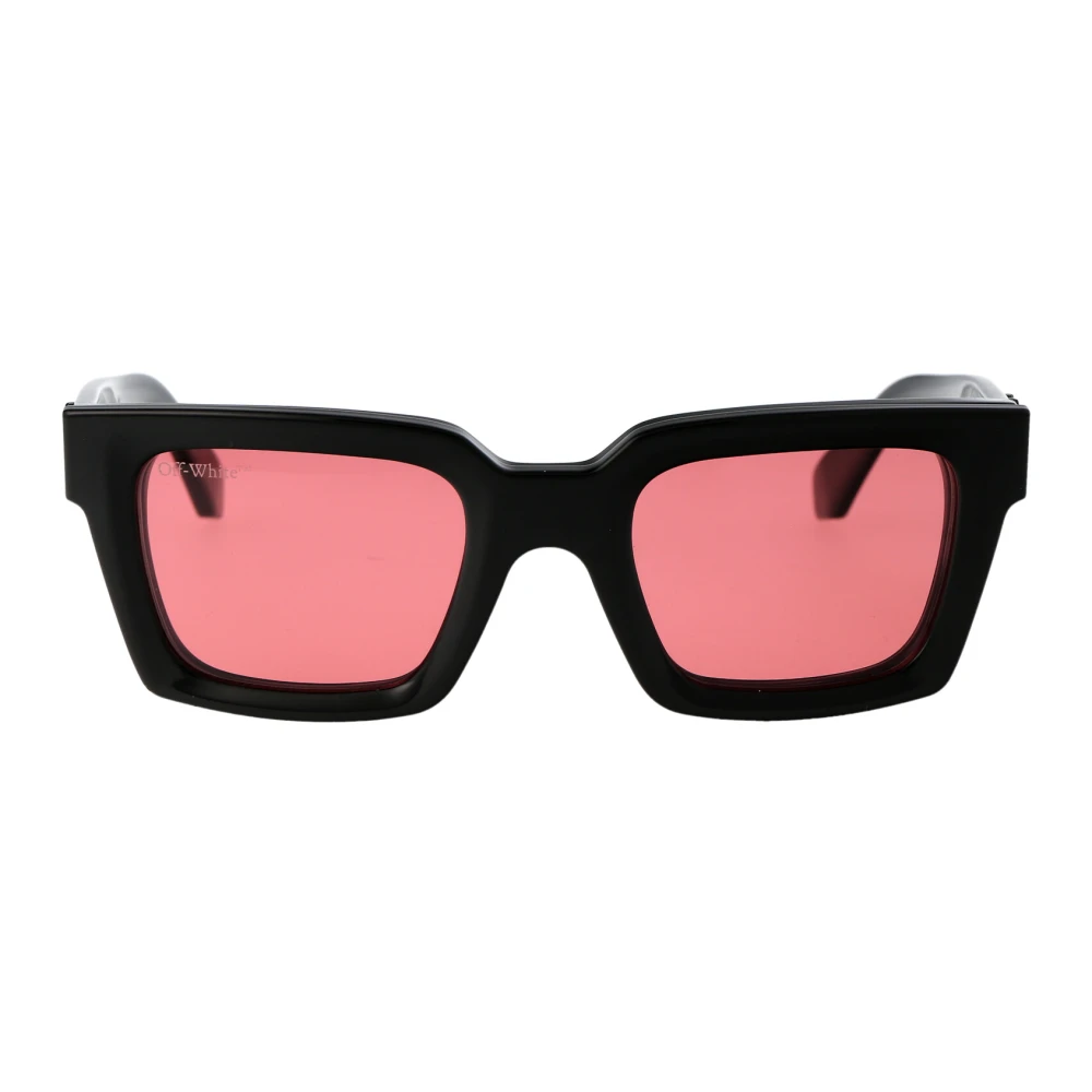 Off White Clip On Solglasögon för Stiligt Utseende Black, Unisex