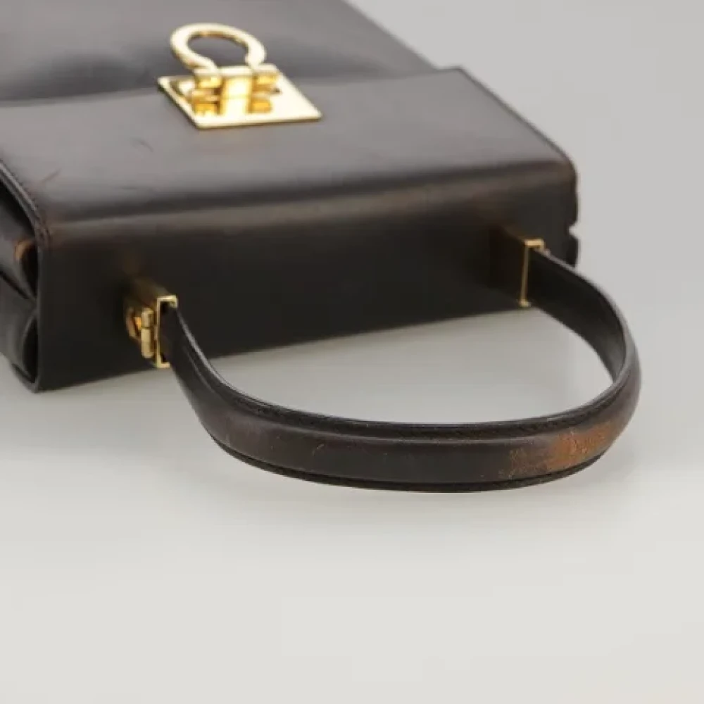 Salvatore Ferragamo Pre-owned Leather handbags Brown Dames