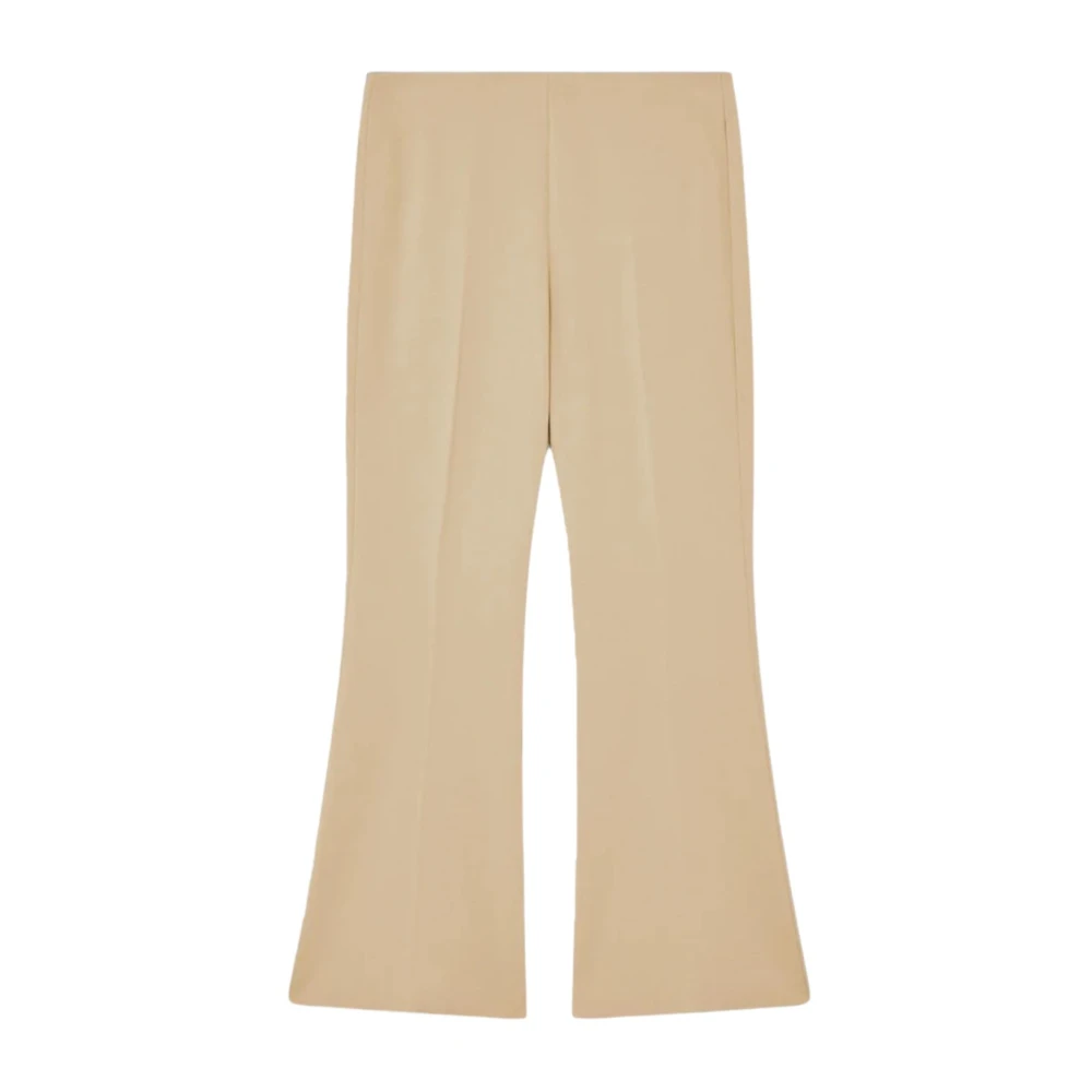Liviana Conti Women's Beige Wide Trousers