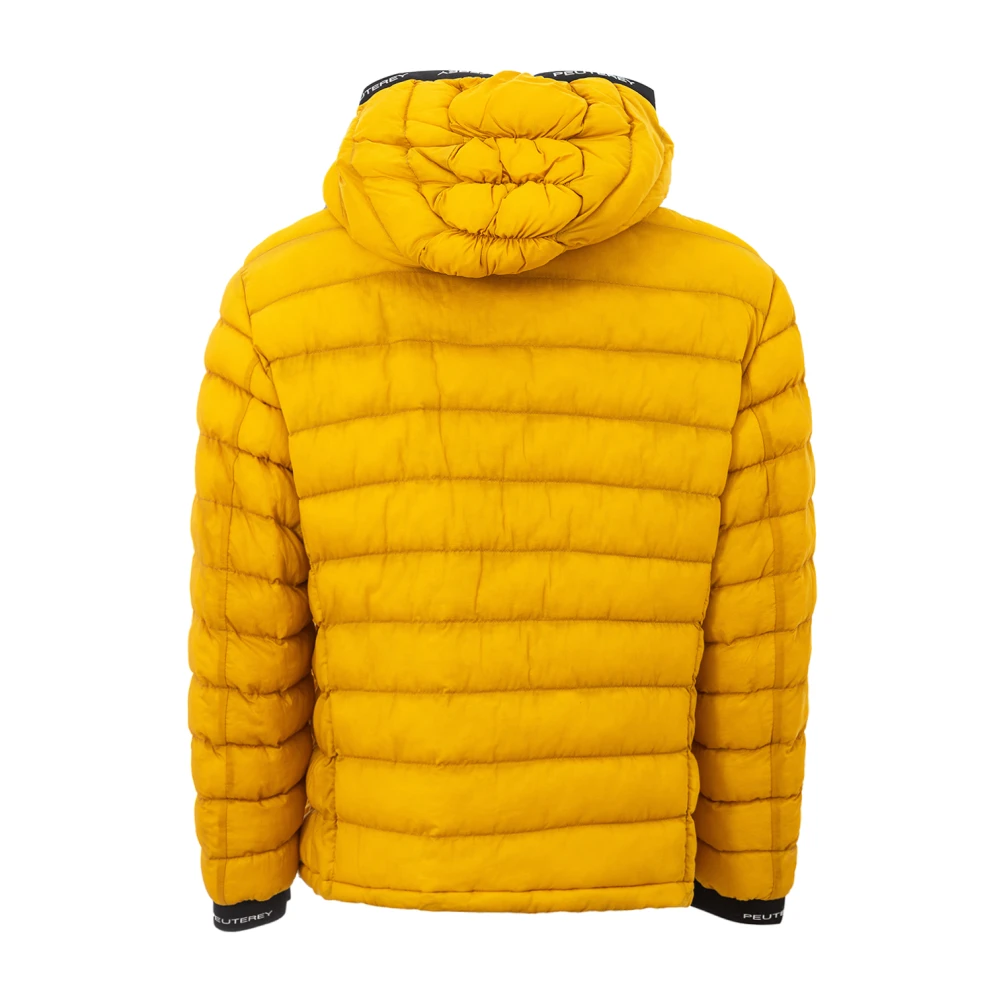 Peuterey Gewatteerde ritsjas zwart Yellow Heren