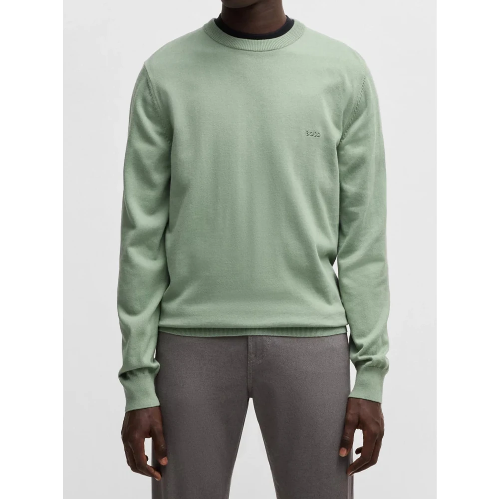Hugo Boss Licht Pastelgroene Gebreide kleding Green Heren