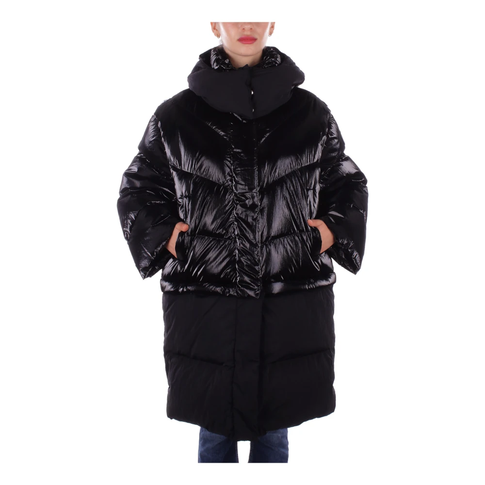 add Zwarte hoodie met ritssluiting Black Dames