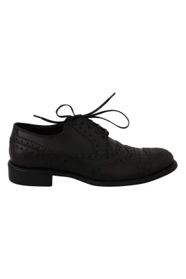 Elegant Bordeaux Wingtip Derby Skor