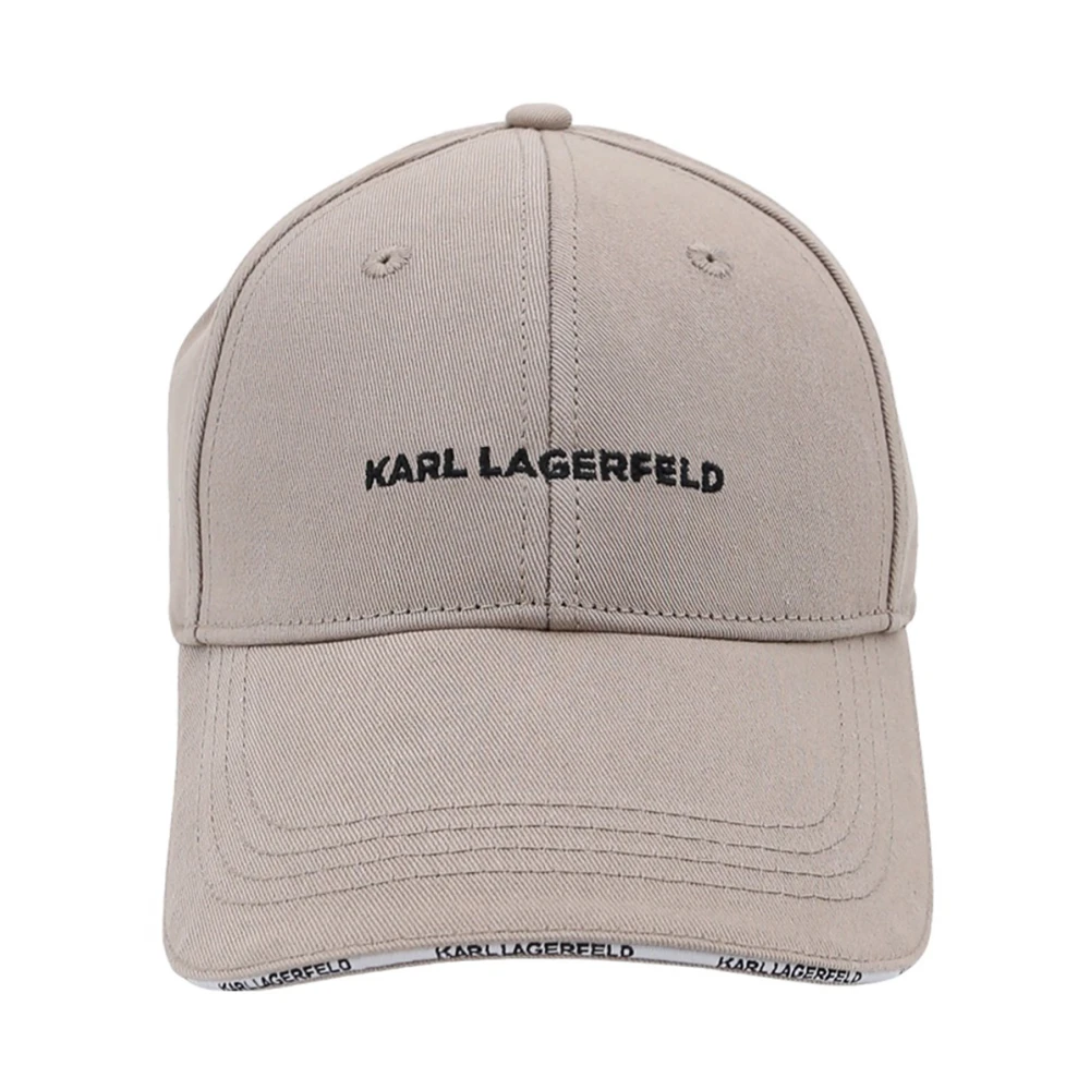 Karl Lagerfeld Pet met geborduurd logo Beige Dames