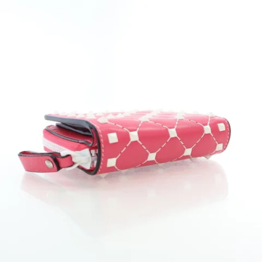 Valentino Vintage Pre-owned Leather wallets Pink Dames