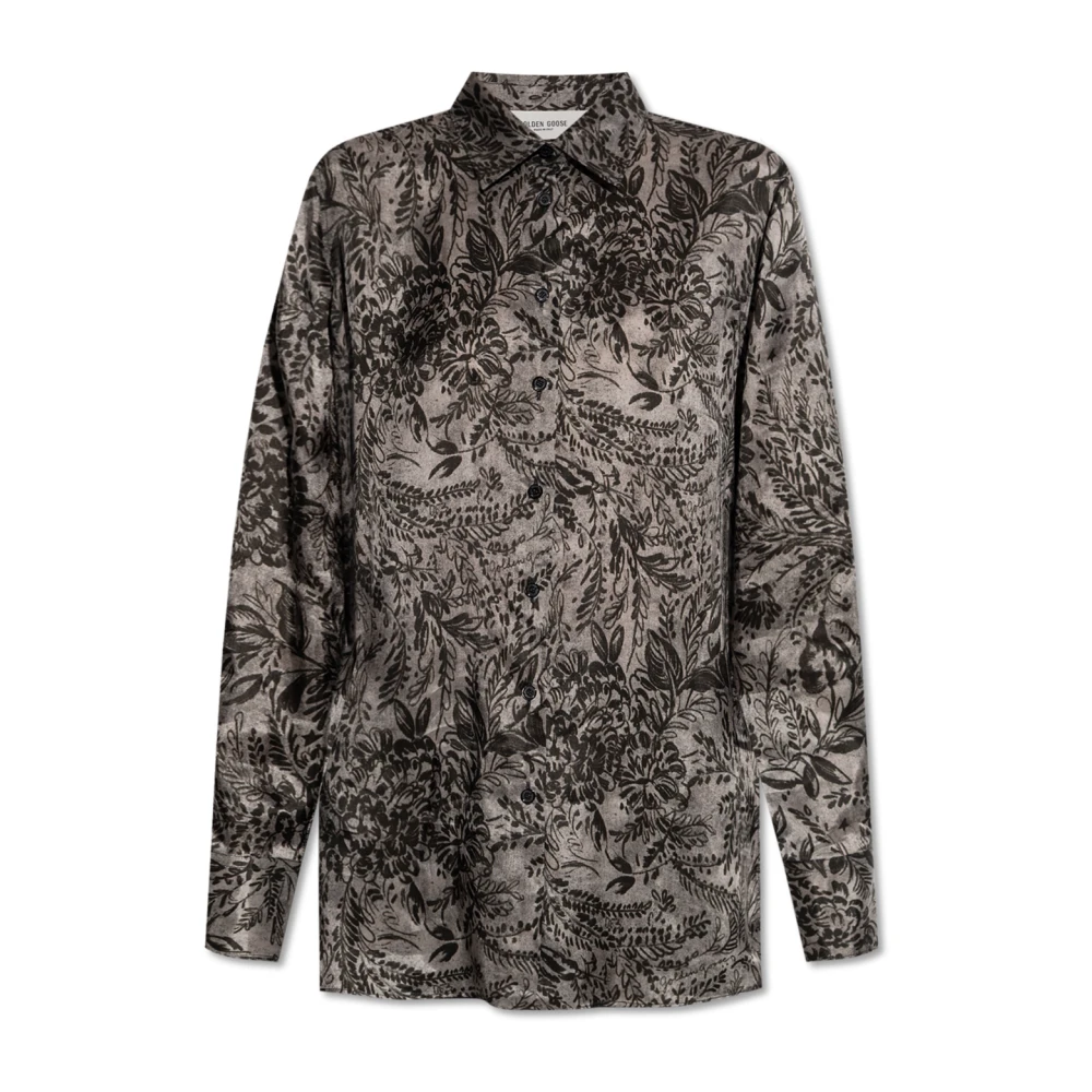 Golden Goose Vrouw Grijs Overhemden Dames, M, Gestreept Overhemd