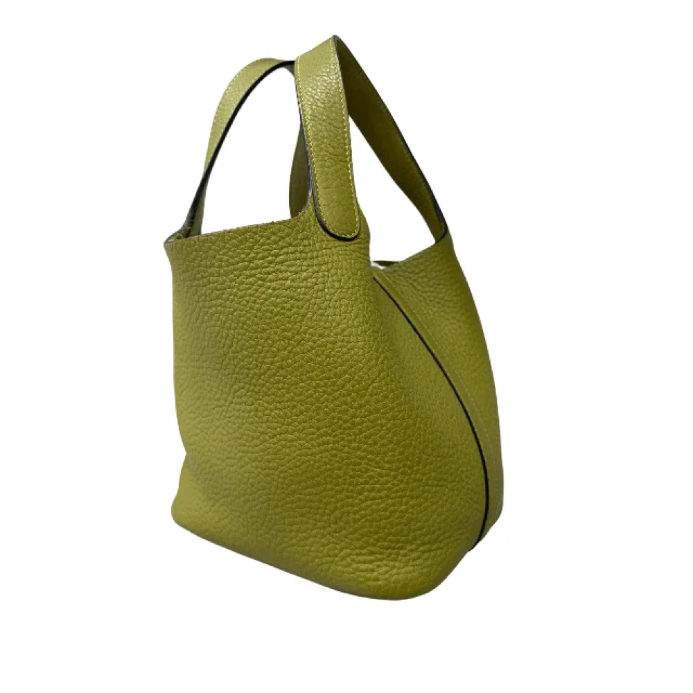 Hermès Vintage Pre-owned Fabric handbags Green Dames