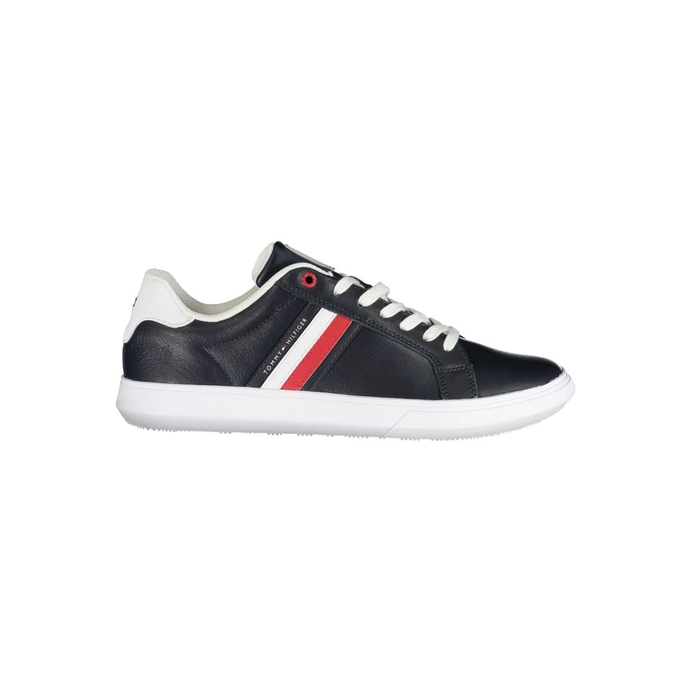 Tommy Hilfiger Sleek Lace-Up Trainers With Contrast Details - Male - Sneakers - Blue - 11 Uk - Shoes