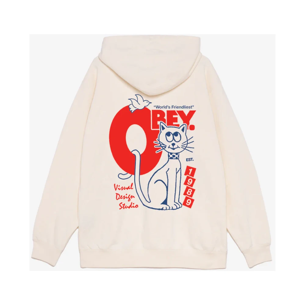 Obey Stijlvol Sweatshirt voor een Moderne Look Beige Heren