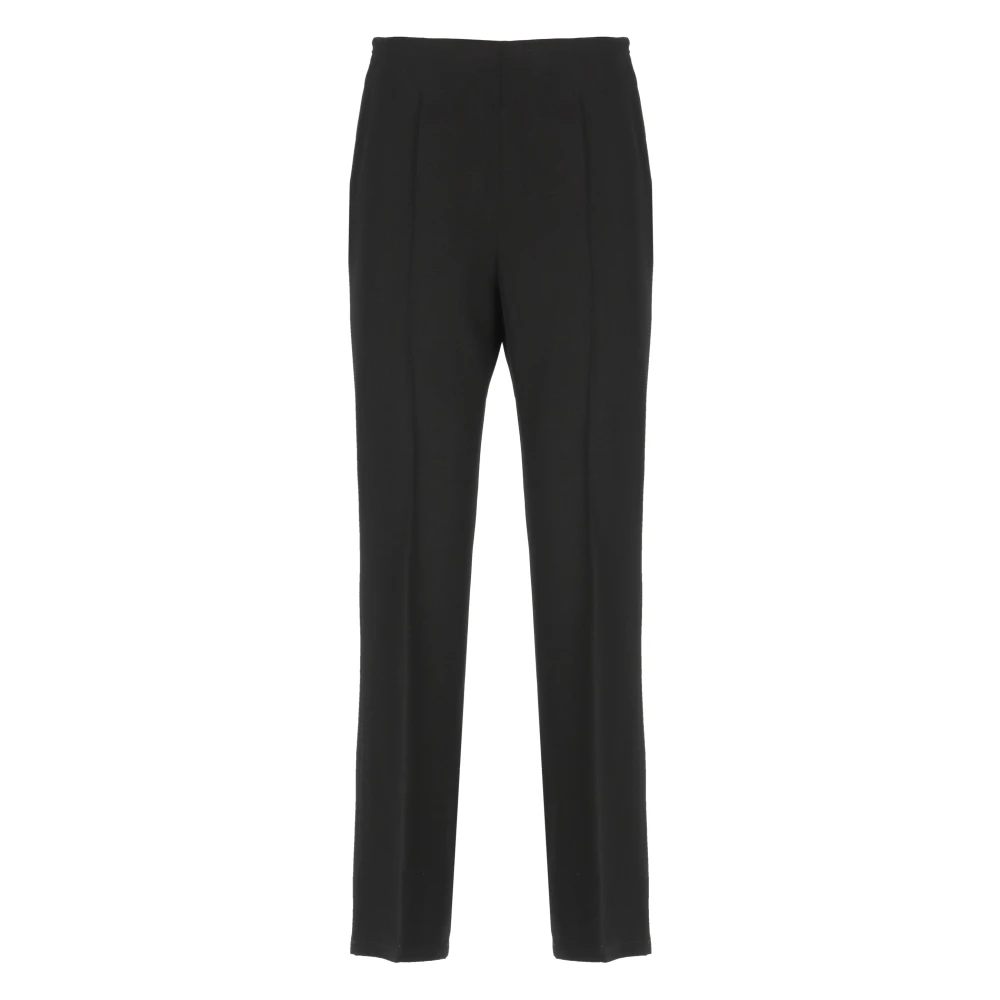 Jil Sander Zwarte zijden broek voor vrouw Black Dames