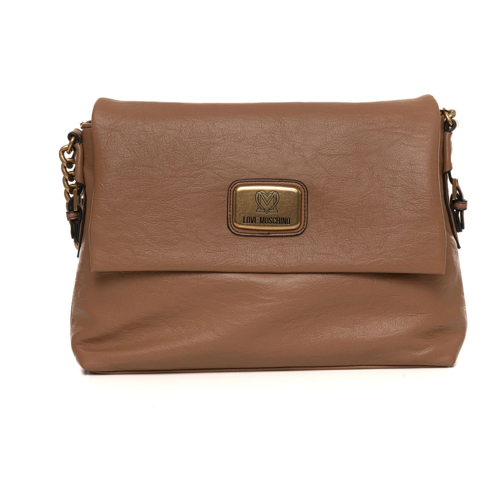 Love Moschino Stijlvolle schoudertas met bovenhandvat Brown Dames