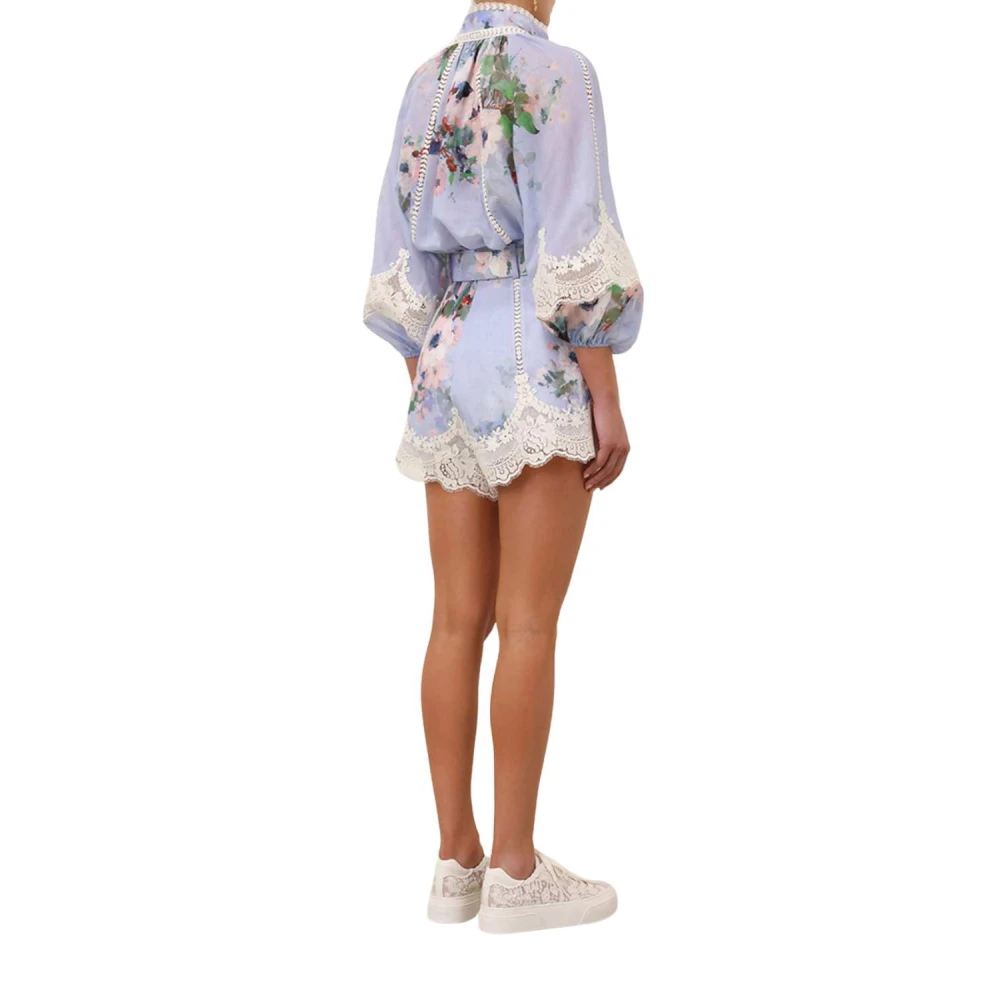 Zimmermann Kanten Linnen Shorts Multicolor Dames