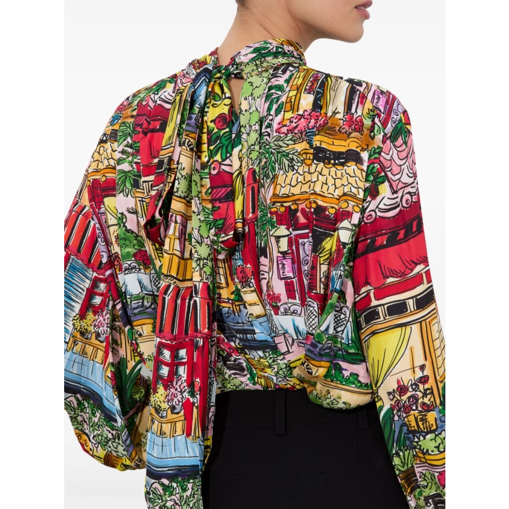 alice + olivia Multikleur Gestreepte Vakantiedromen Shirt Multicolor Dames