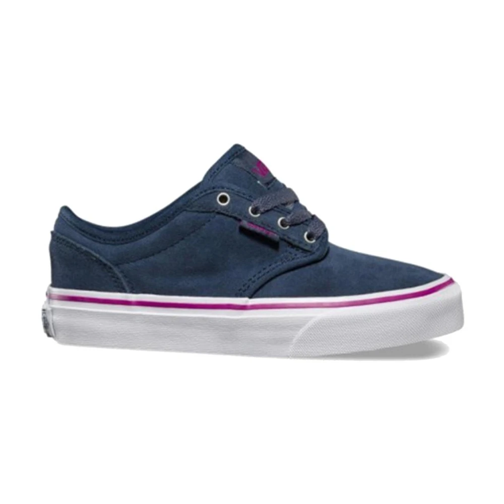 Vans Unisex Kids Gray Grey Atwood Skate Shoes With Pink Details - Kids Sneakers - 31 Eu - Kids