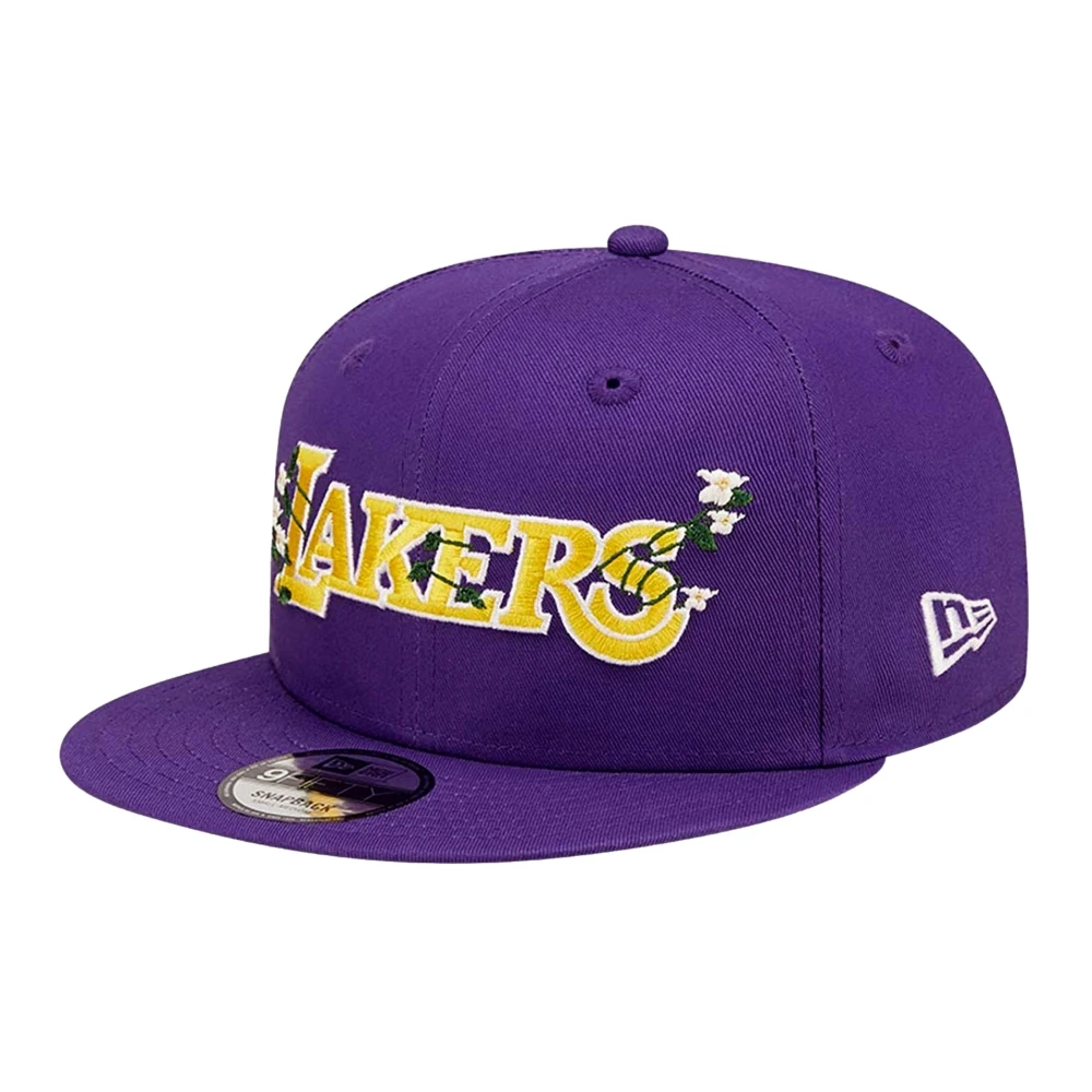 New Era Lila Lakers Blomma Logga Keps Purple, Herr