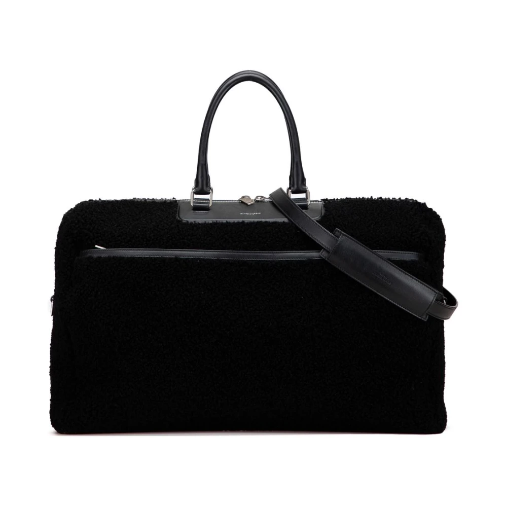 Saint Laurent Vintage Women's Black Vintage Handbags, One Size, Pre-Owned Duffle Bag