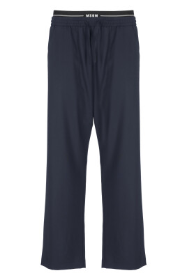 pantalon-en-laine-bleue-a-taille-elastique