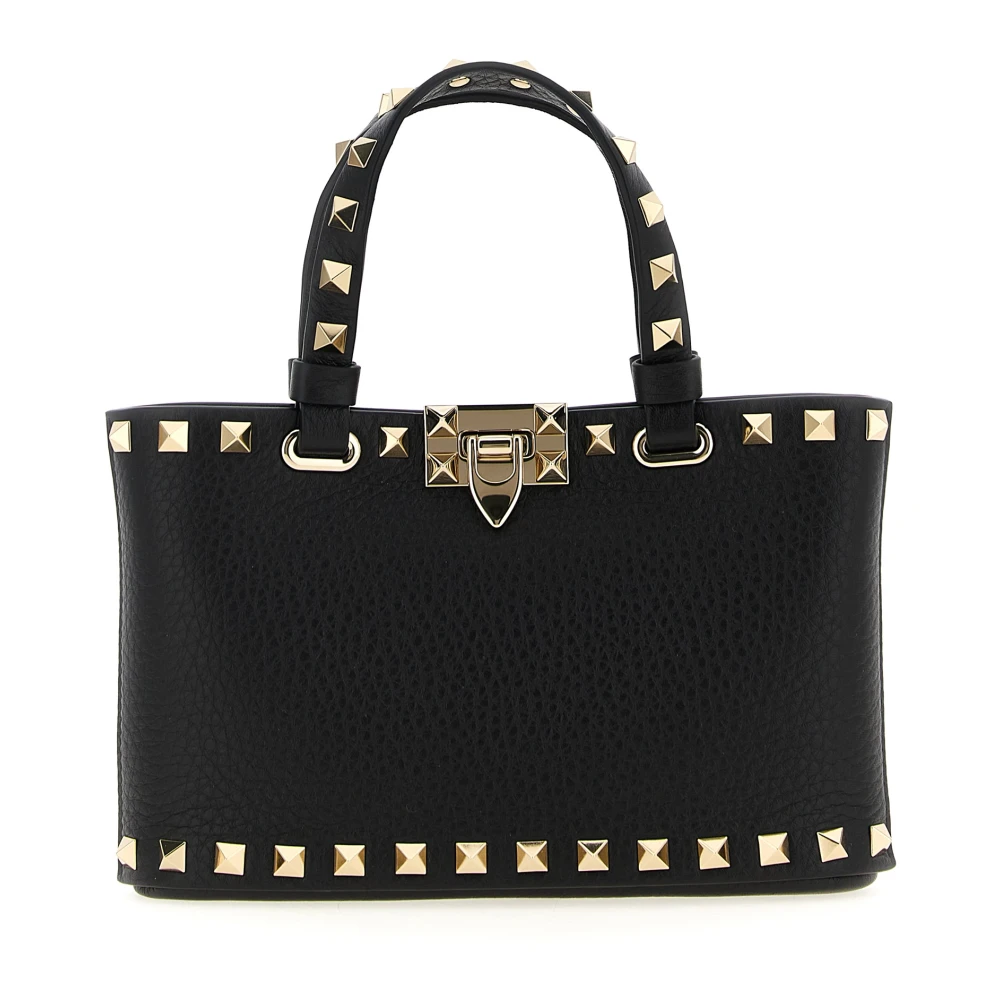 Valentino Garavani Black Calf Leather Bos Taurus Handbag - Image 2