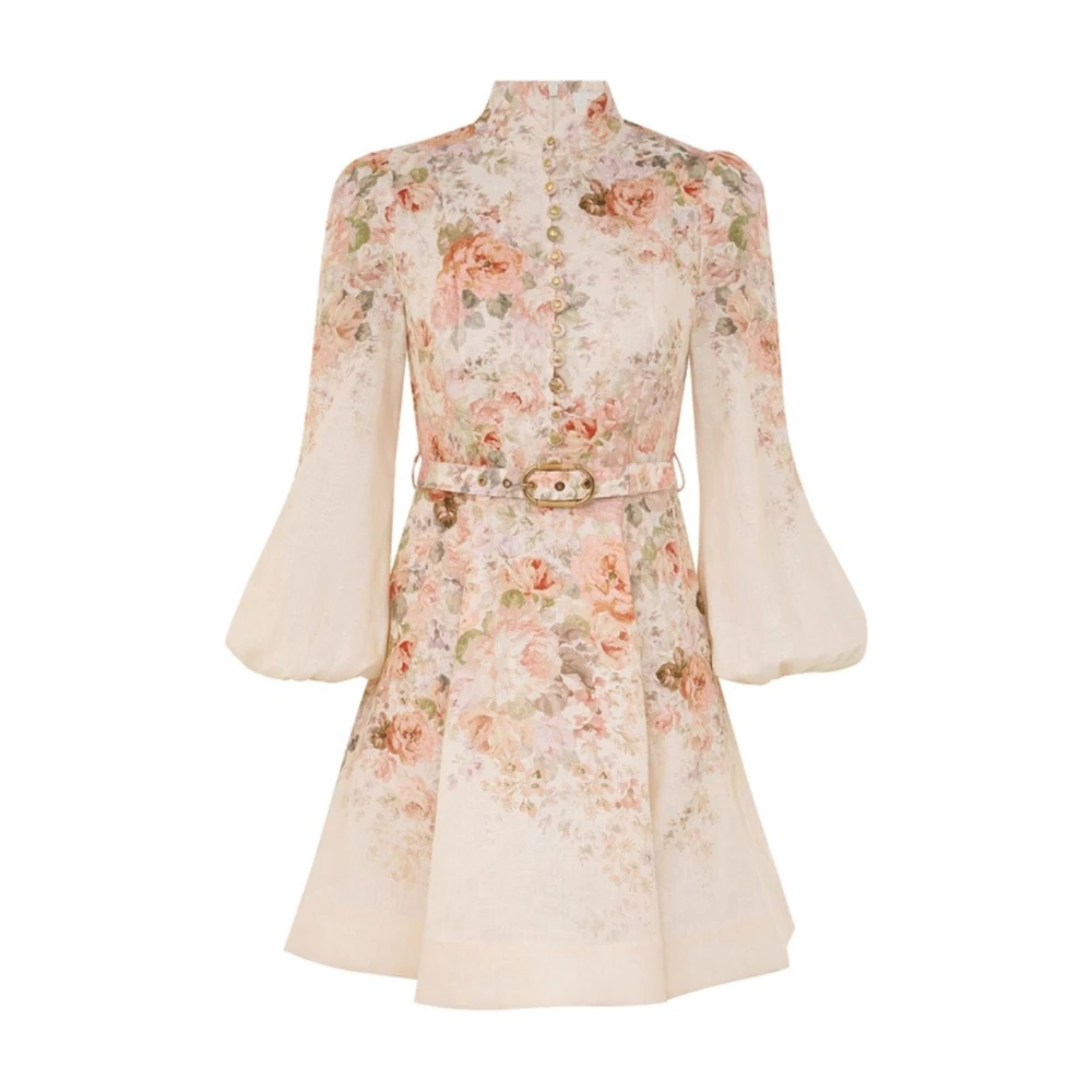 Zimmermann Rococo Floral Mini Jurk Multicolor Dames