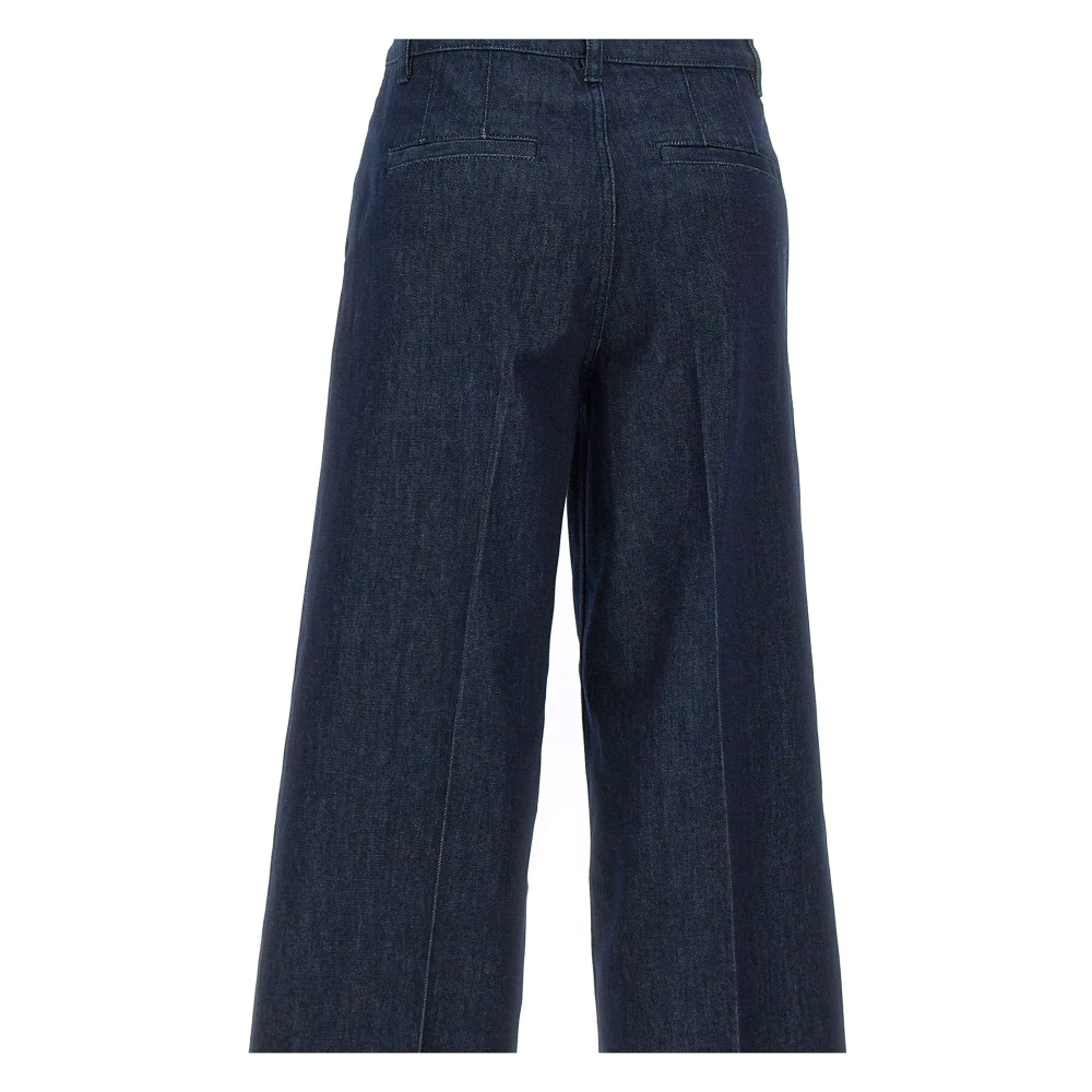 Theory Wide St Trsr Midnight Blue Jeans Blue Dames
