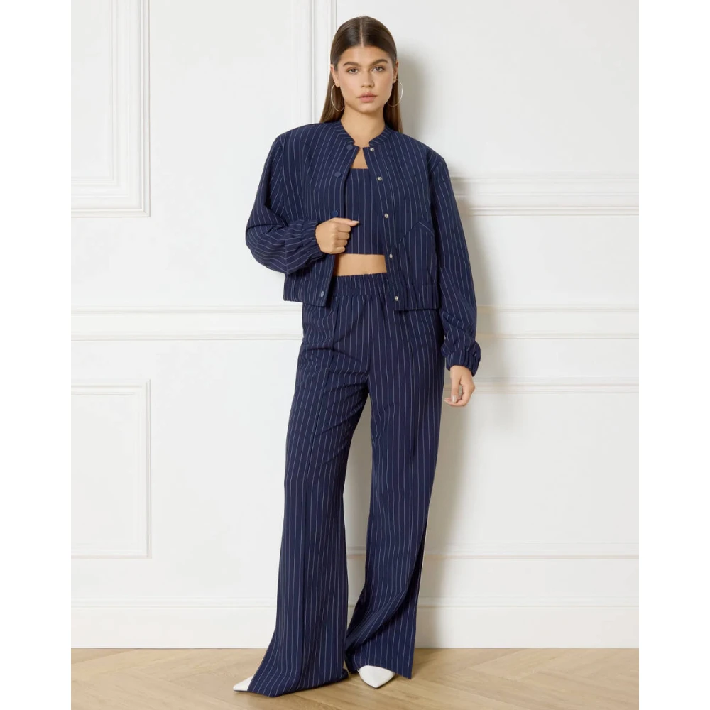 Refined Department Mouwloze Eline Top Blue Dames