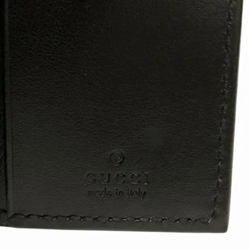 Gucci Vintage Pre-owned Leather key-holders Black Dames