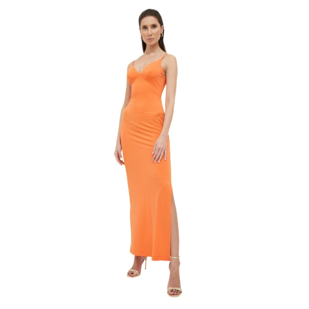 Guess Lange Jurk Orange Dames
