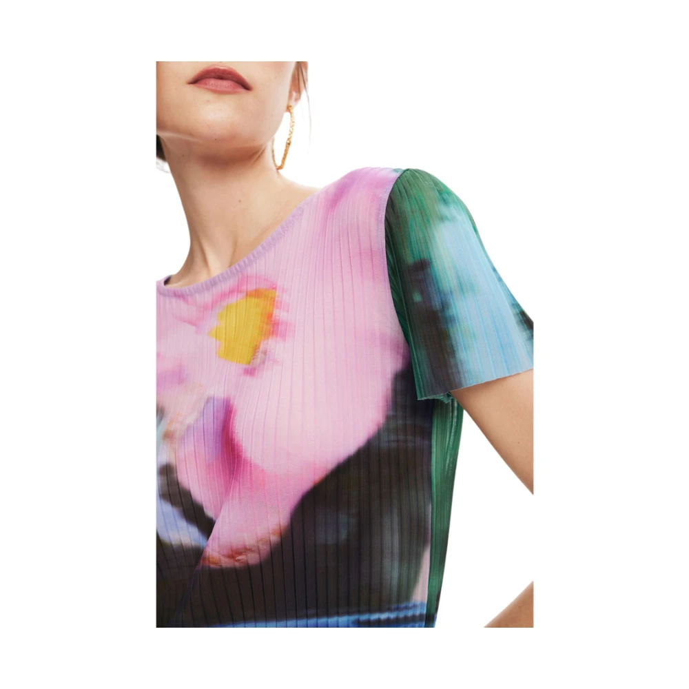 Desigual Korte Mouw T-shirt Multicolor Dames