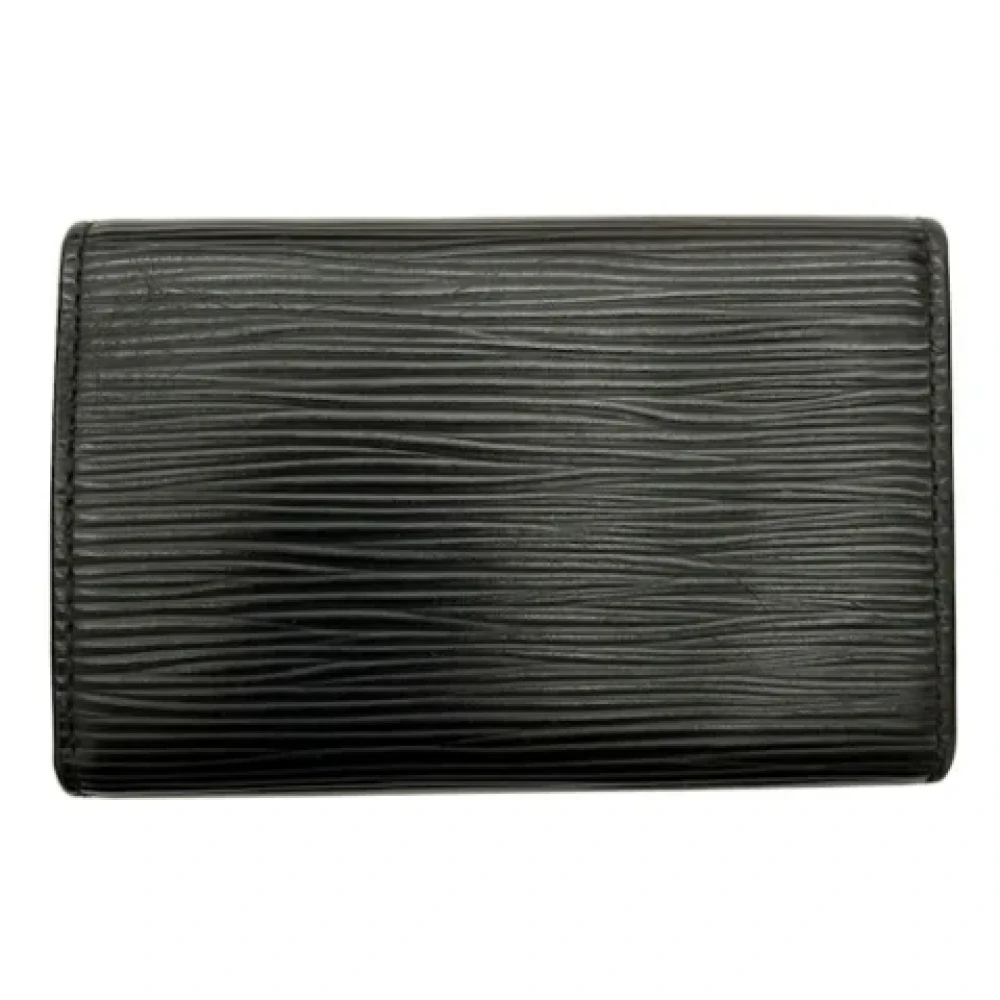 Louis Vuitton Vintage Pre-owned Leather key-holders Black Dames