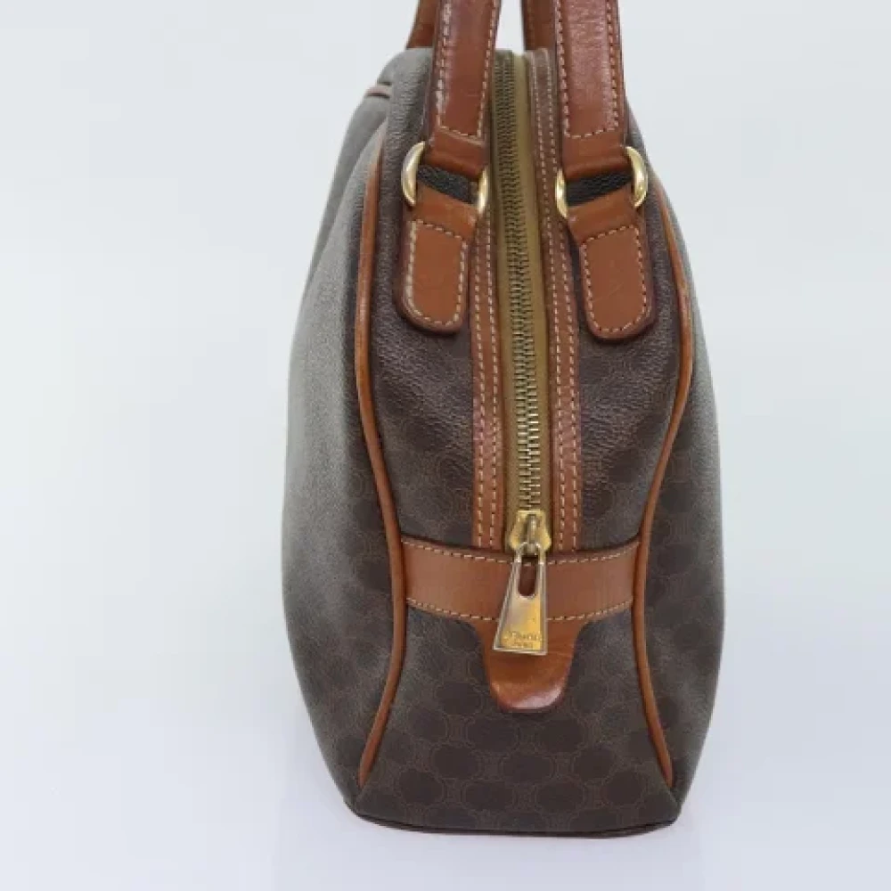 Celine Vintage Pre-owned Canvas handbags Brown Dames