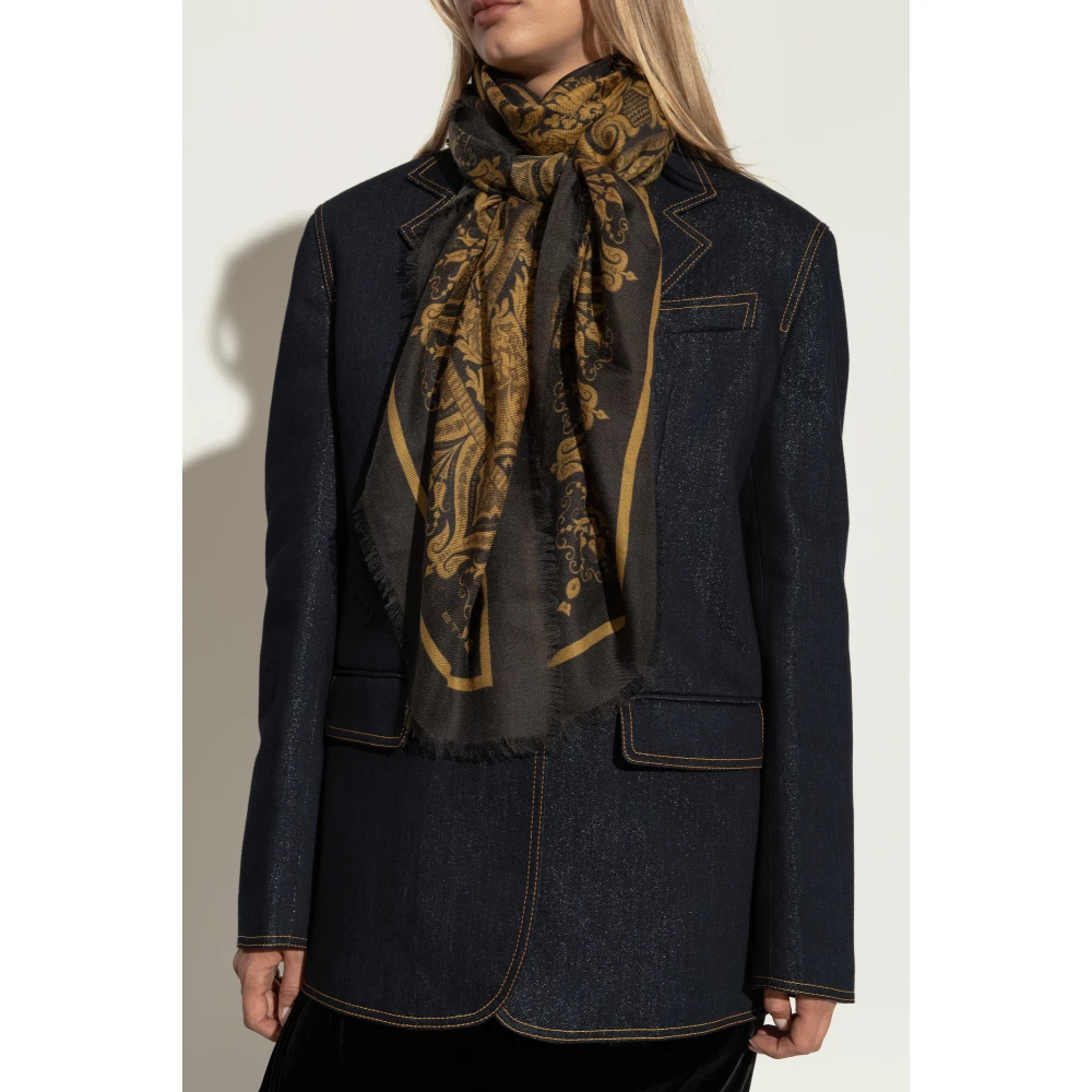 ETRO Gedrukte Sjaal Black Dames