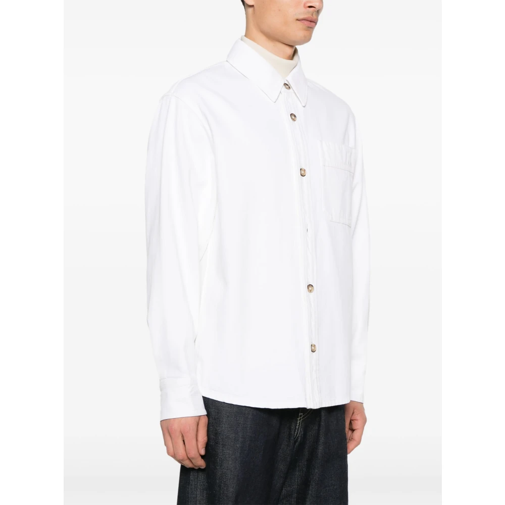 A.p.c. Katoenen overshirt White Heren