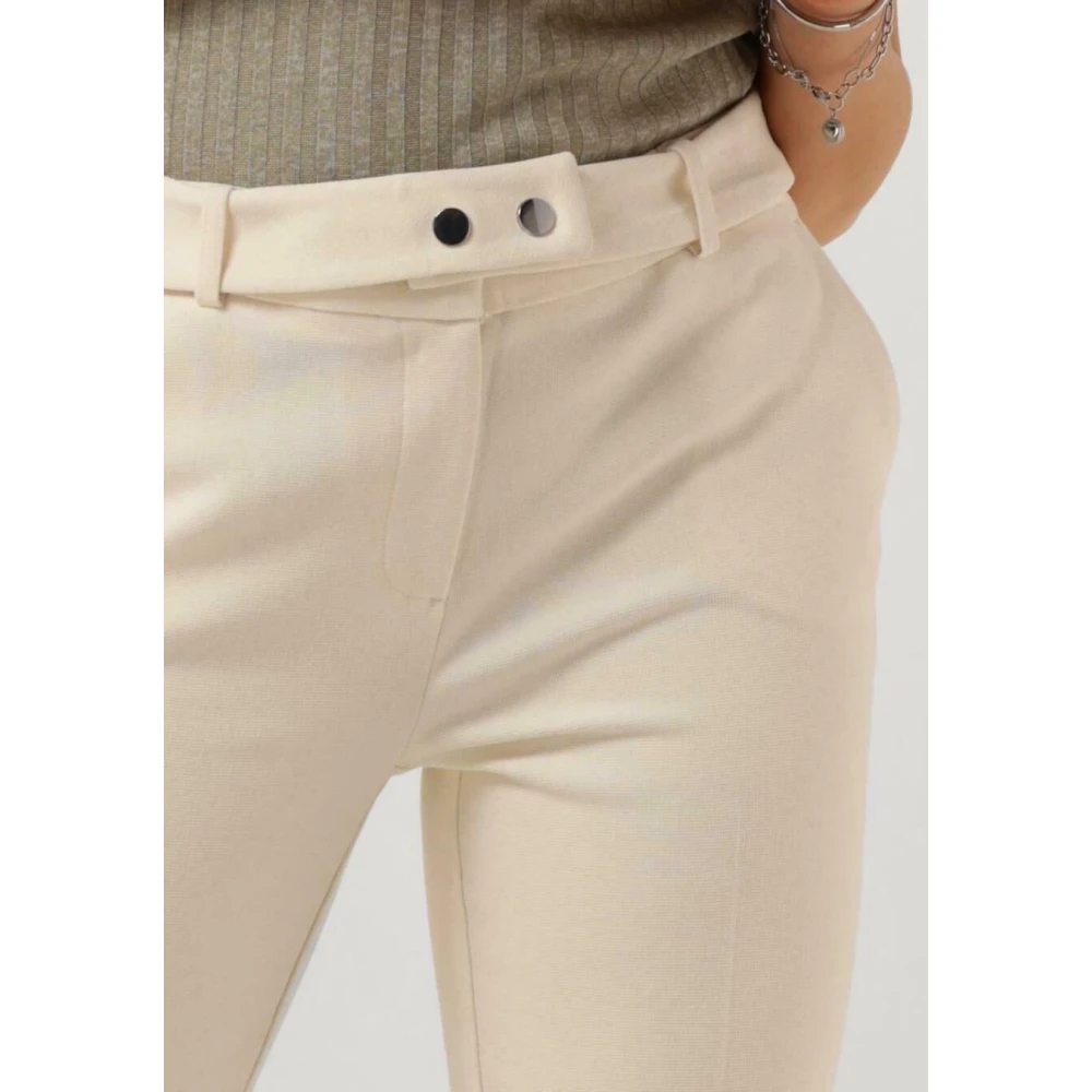 Aaiko Ecru Flarene Vis 420 Broek Beige Dames