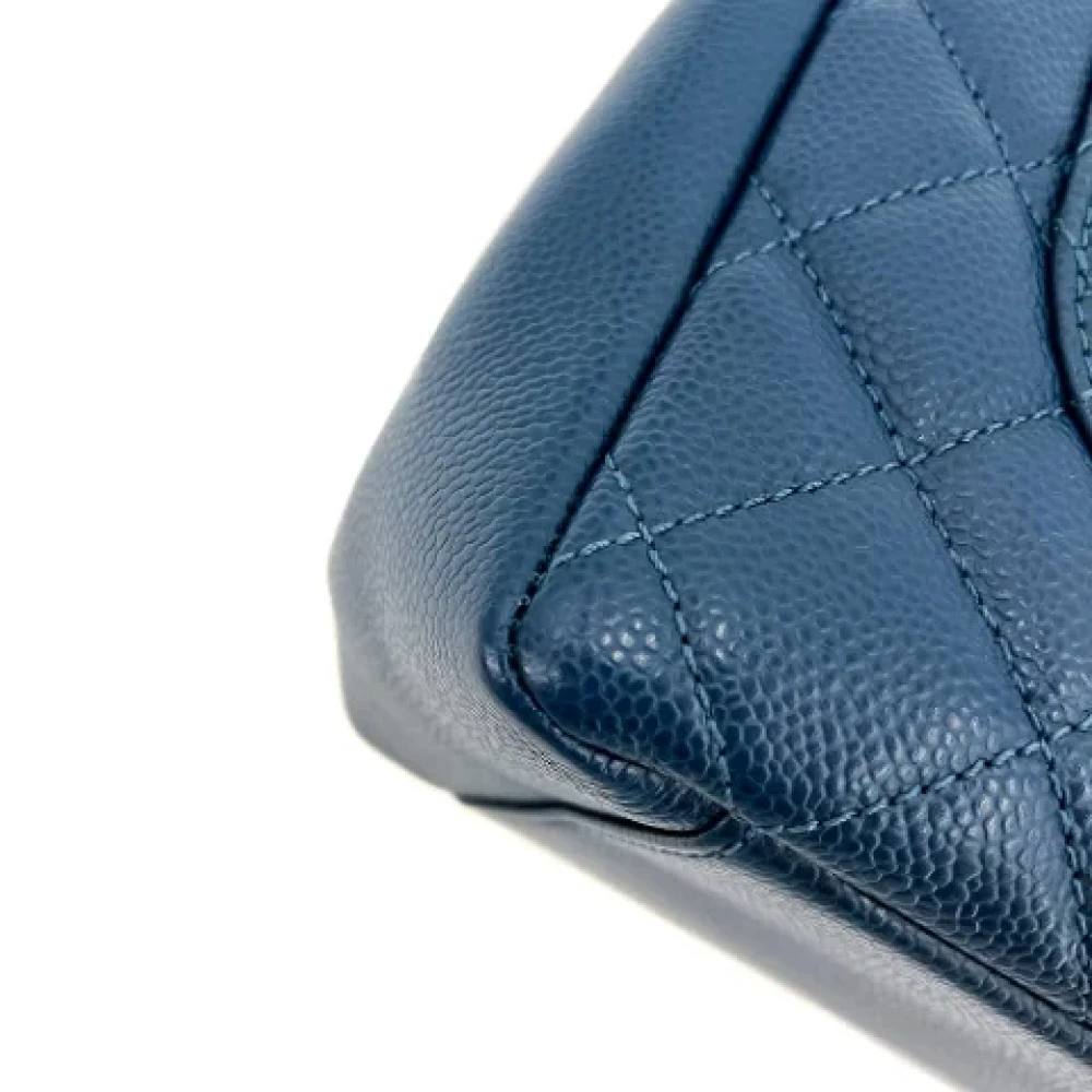 Chanel Vintage Pre-owned Leather totes Blue Dames