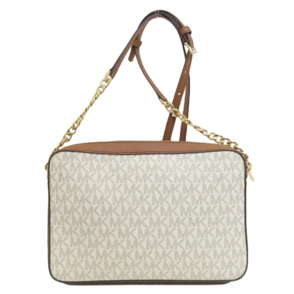 Michael Kors Pre-owned Canvas shoulder-bags Beige Dames