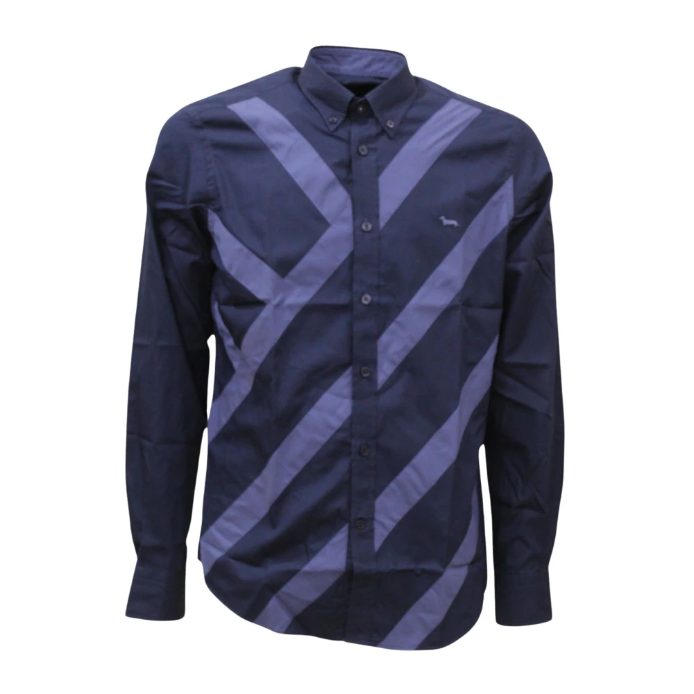 Harmont & Blaine Lange Mouw Shirt Blue Heren
