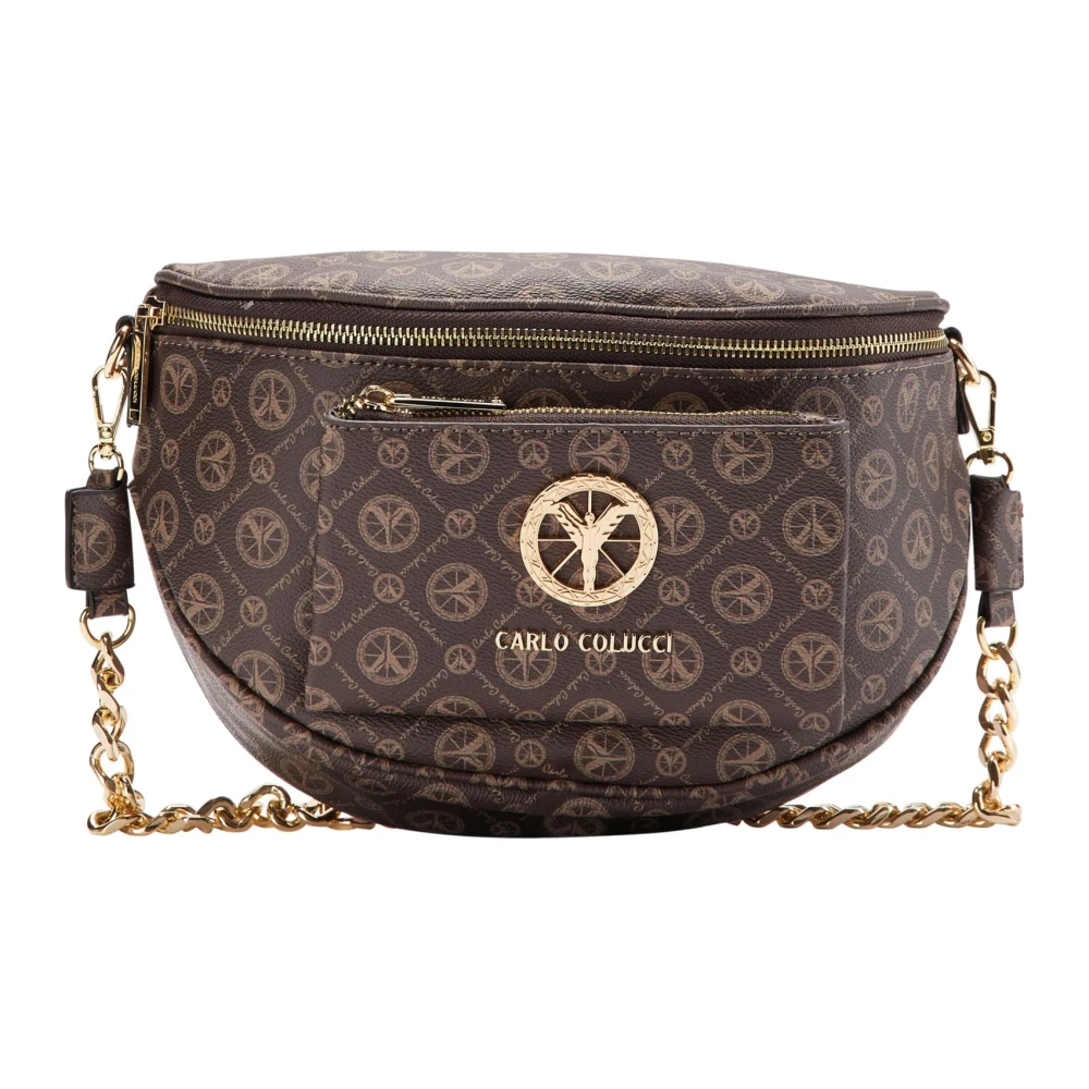 Carlo Colucci Unisex Brown Shoulder Bags