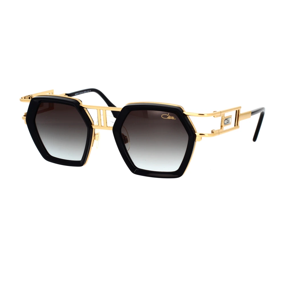 Cazal Hexagonale zonnebril met unieke vintage stijl Black Unisex